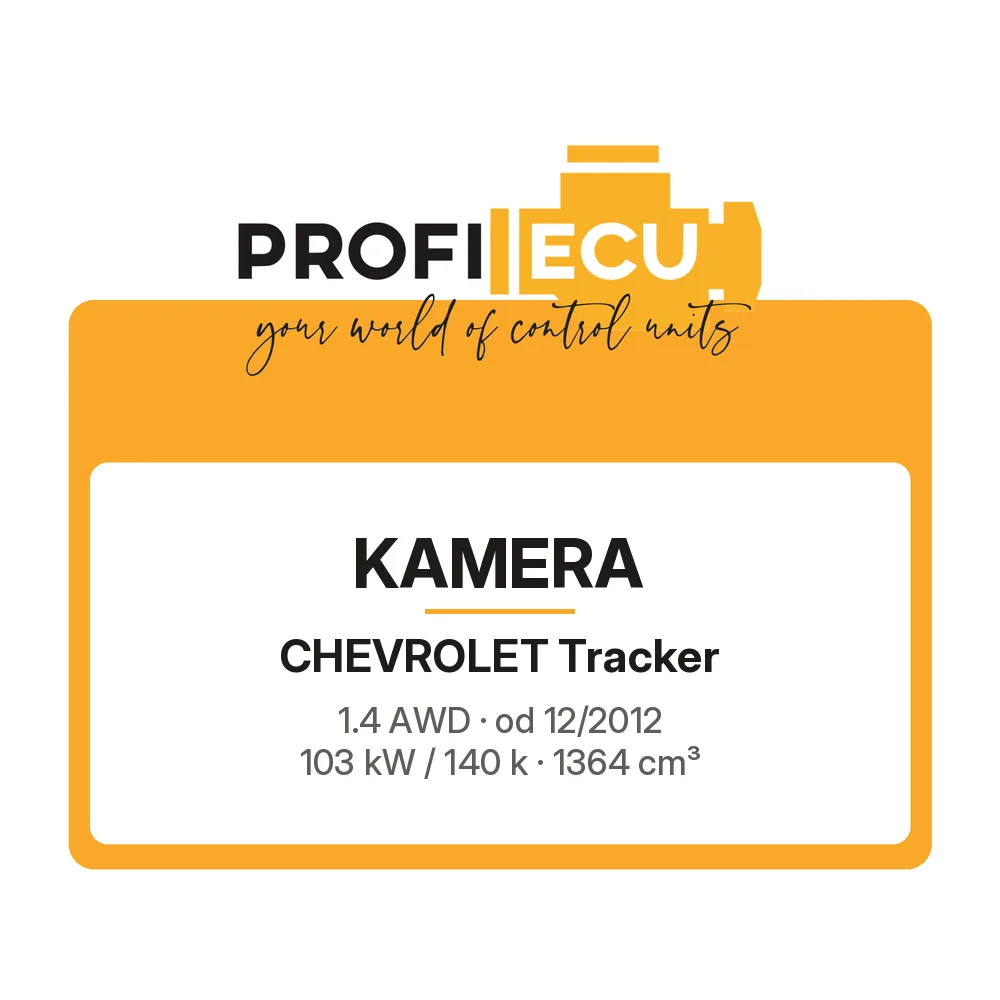 Etiketa ProfiECU: Kamera pro Chevrolet Tracker 1.4 AWD 103 kW