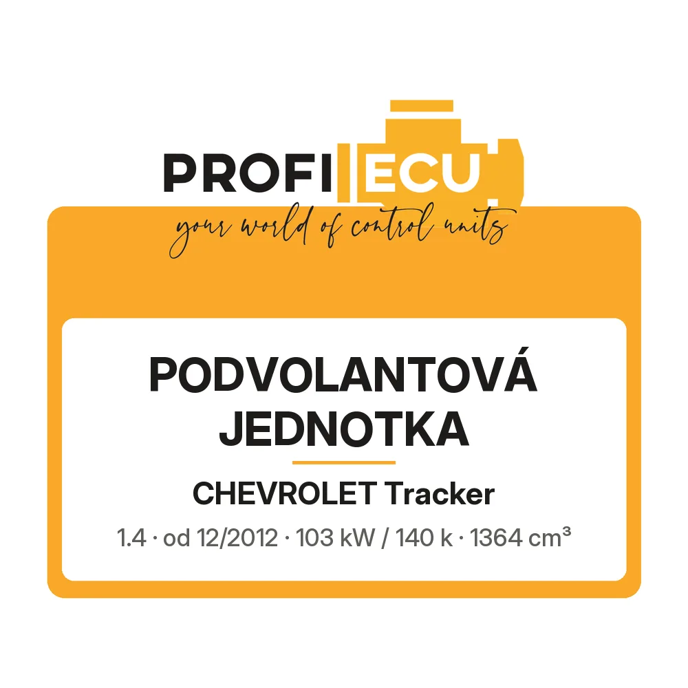 Etiketa ProfiECU: Podvolantová jednotka pro Chevrolet Tracker 1.4 103 kW