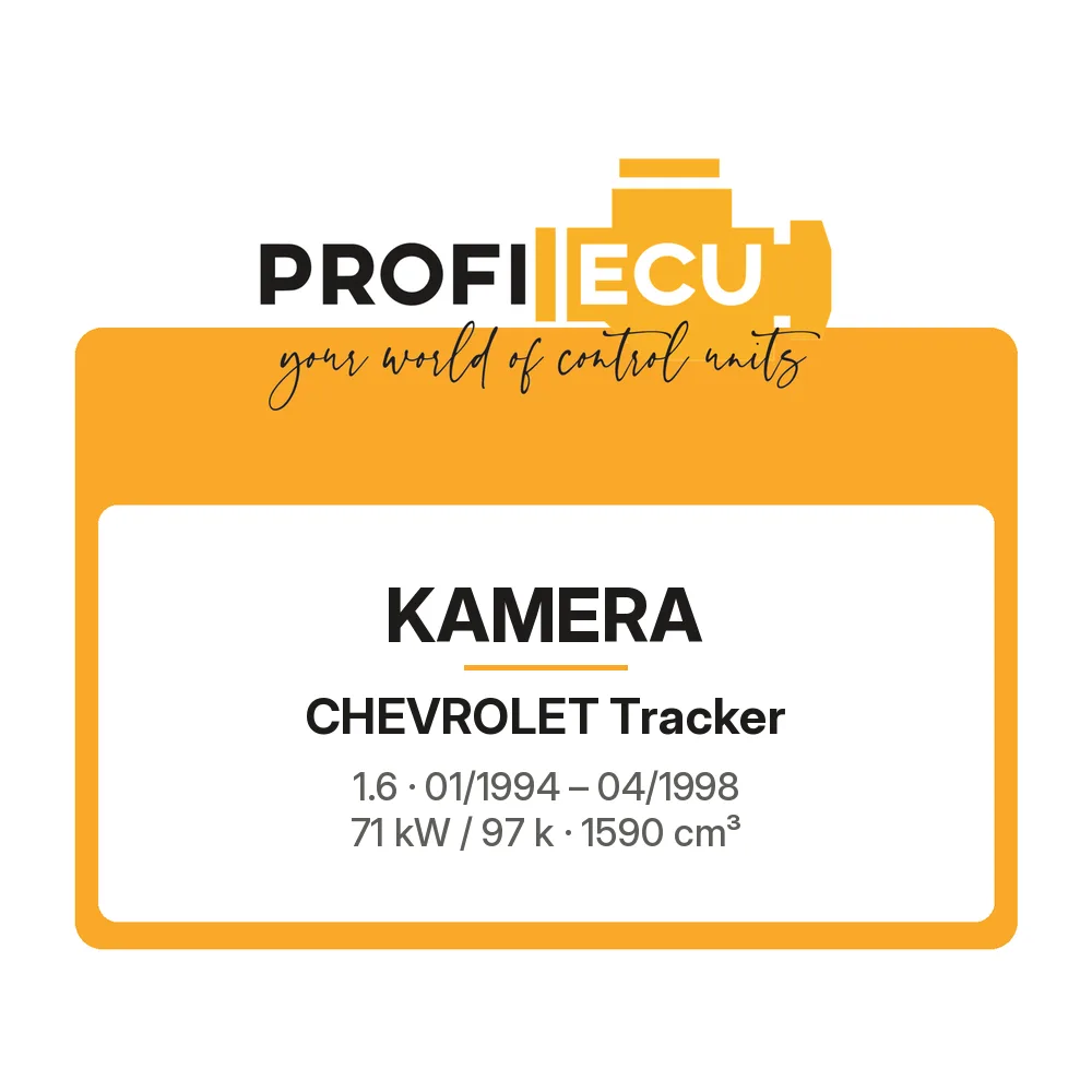 Etiketa ProfiECU: Kamera pro Chevrolet Tracker 1.6 71 kW
