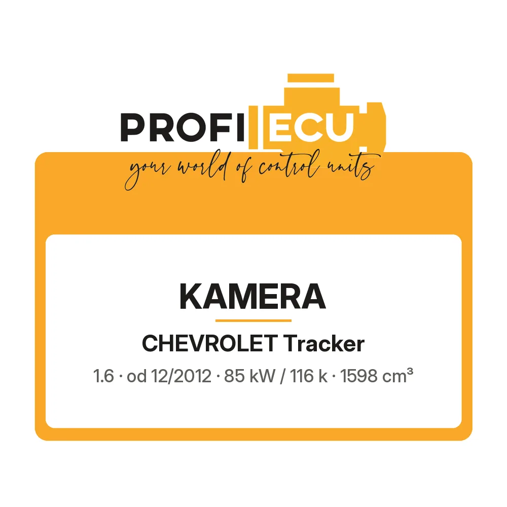 Etiketa ProfiECU: Kamera pro Chevrolet Tracker 1.6 85 kW