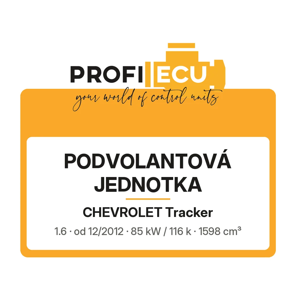 Etiketa ProfiECU: Podvolantová jednotka pro Chevrolet Tracker 1.6 85 kW