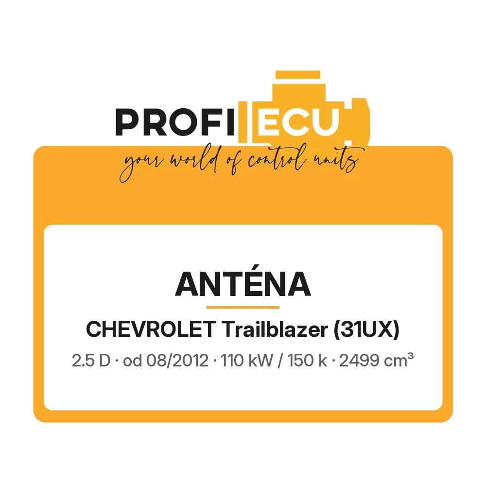 Etiketa ProfiECU: Anténa pro Chevrolet Trailblazer 2.5 D 110 kW