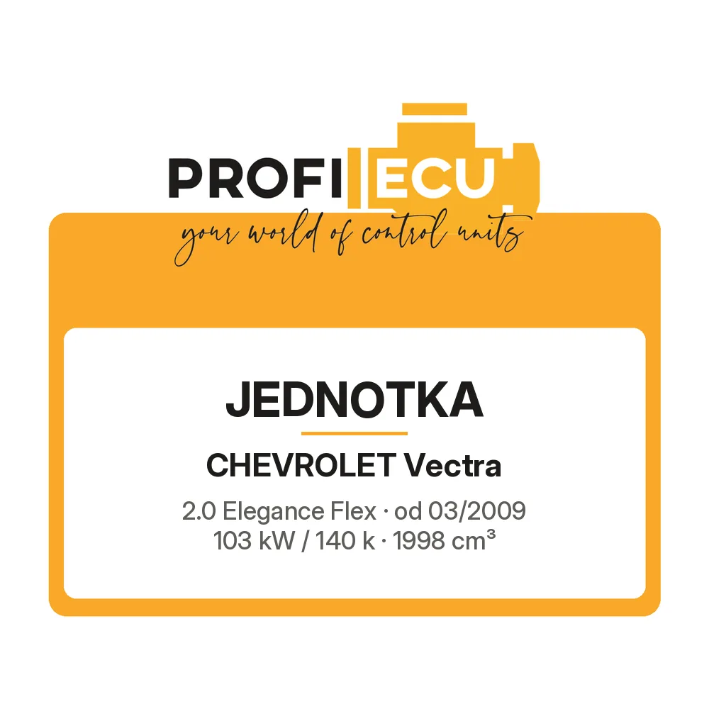 Etiketa ProfiECU: Jednotka pro Chevrolet Vectra 2.0 Elegance Flex 103 kW