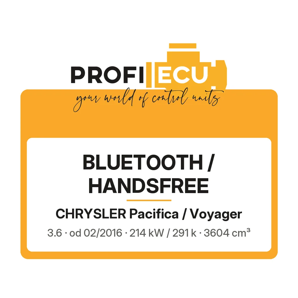 Etiketa ProfiECU: Bluetooth / Handsfree pro Chrysler Pacifica / Voyager 3.6 214 kW