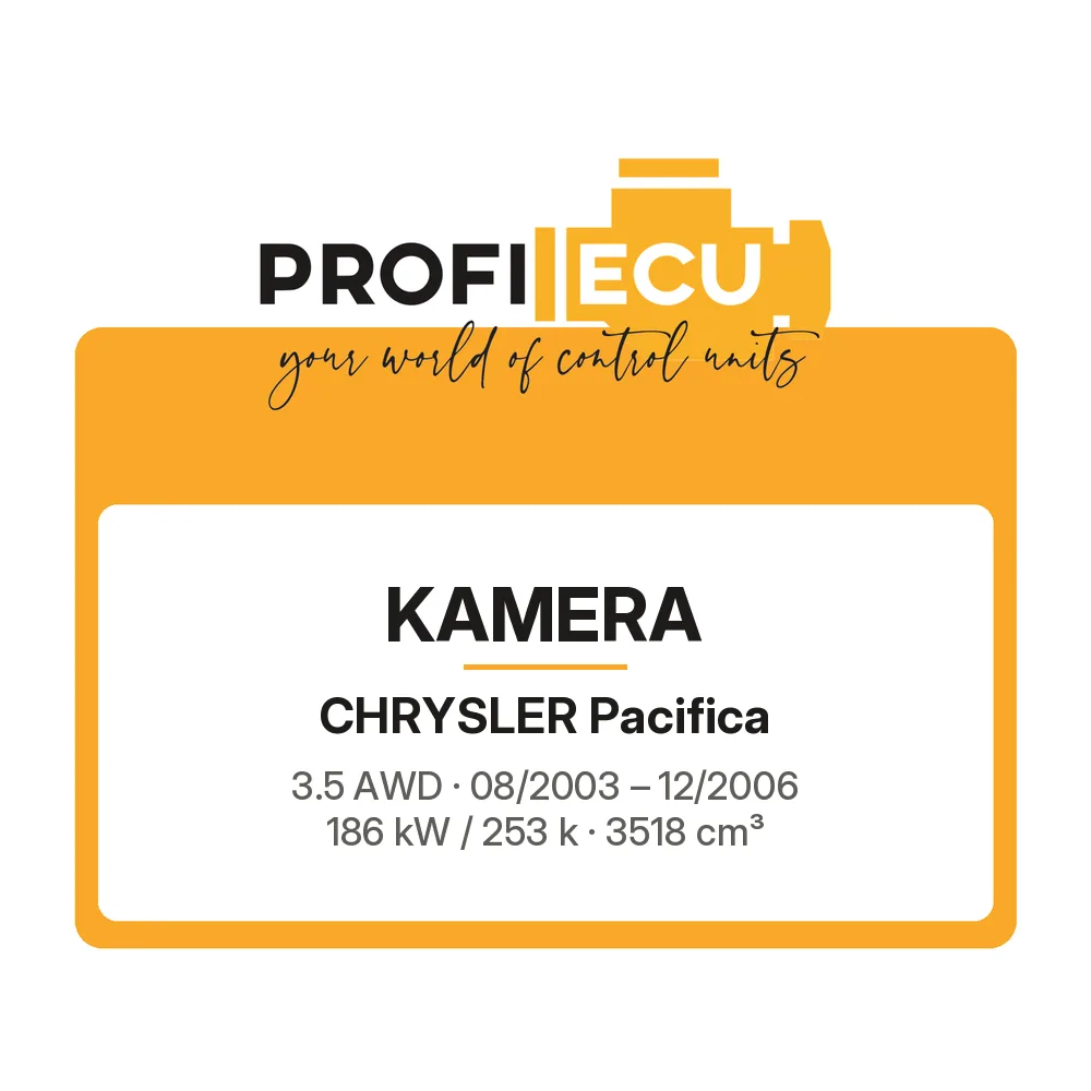 Etiketa ProfiECU: Kamera pro Chrysler Pacifica 3.5 AWD 186 kW