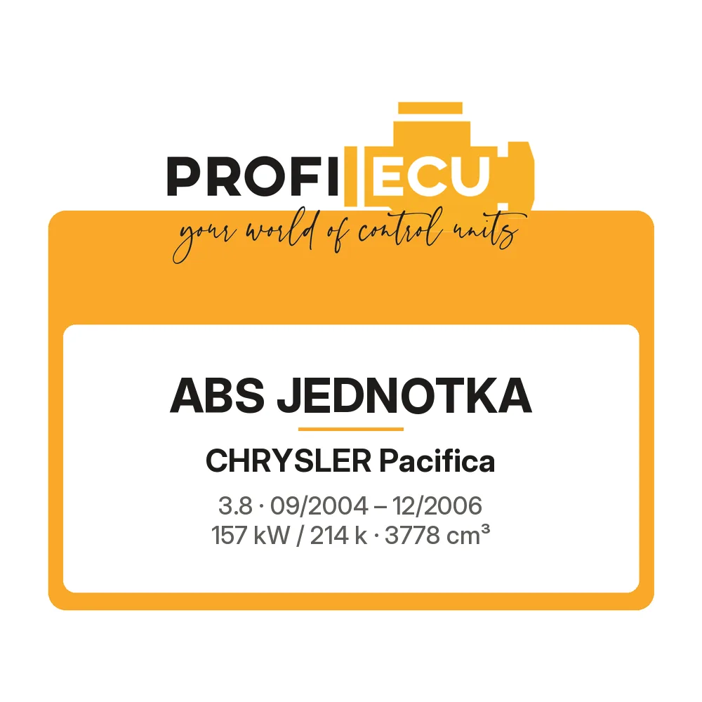 Etiketa ProfiECU: ABS jednotka pro Chrysler Pacifica 3.8 157 kW