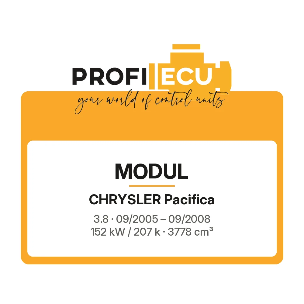 Etiketa ProfiECU: Modul pro Chrysler Pacifica 3.8 152 kW
