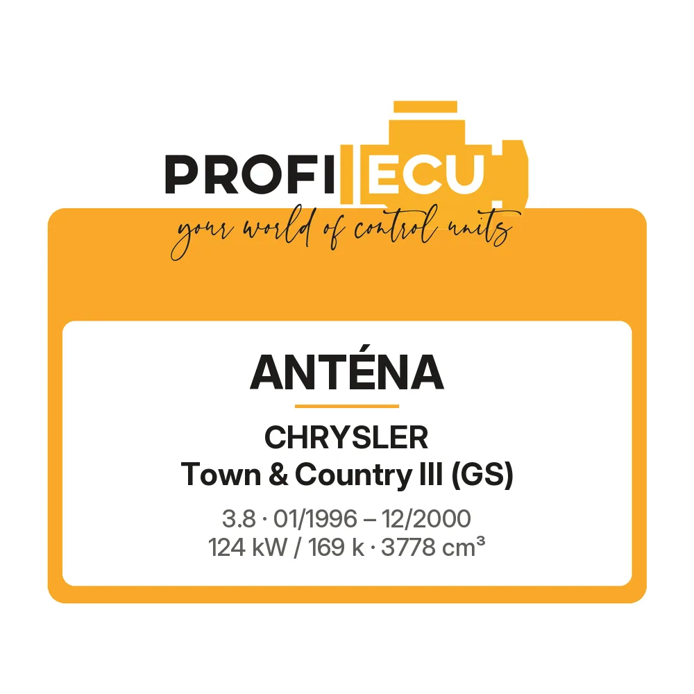 Etiketa ProfiECU: Anténa pro Chrysler Town & Country III 3.8 124 kW