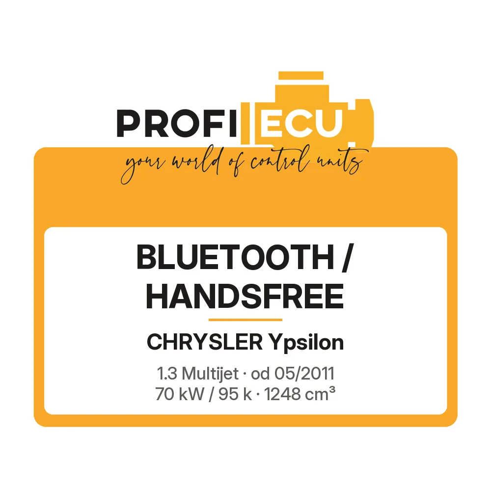 Etiketa ProfiECU: Bluetooth / Handsfree pro Chrysler Ypsilon 1.3 Multijet 70 kW