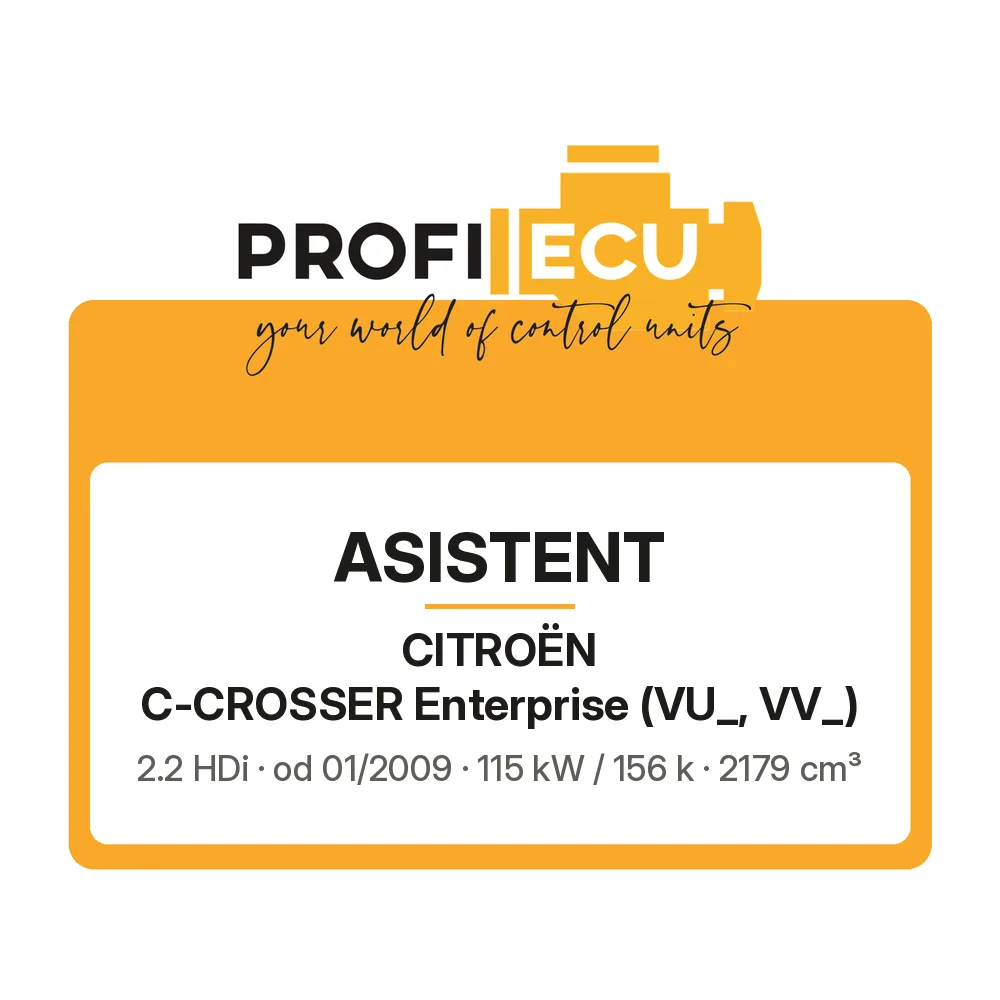 Etiketa ProfiECU: ASISTENT pro Citroën C-CROSSER Enterprise 2.2 HDi 115 kW