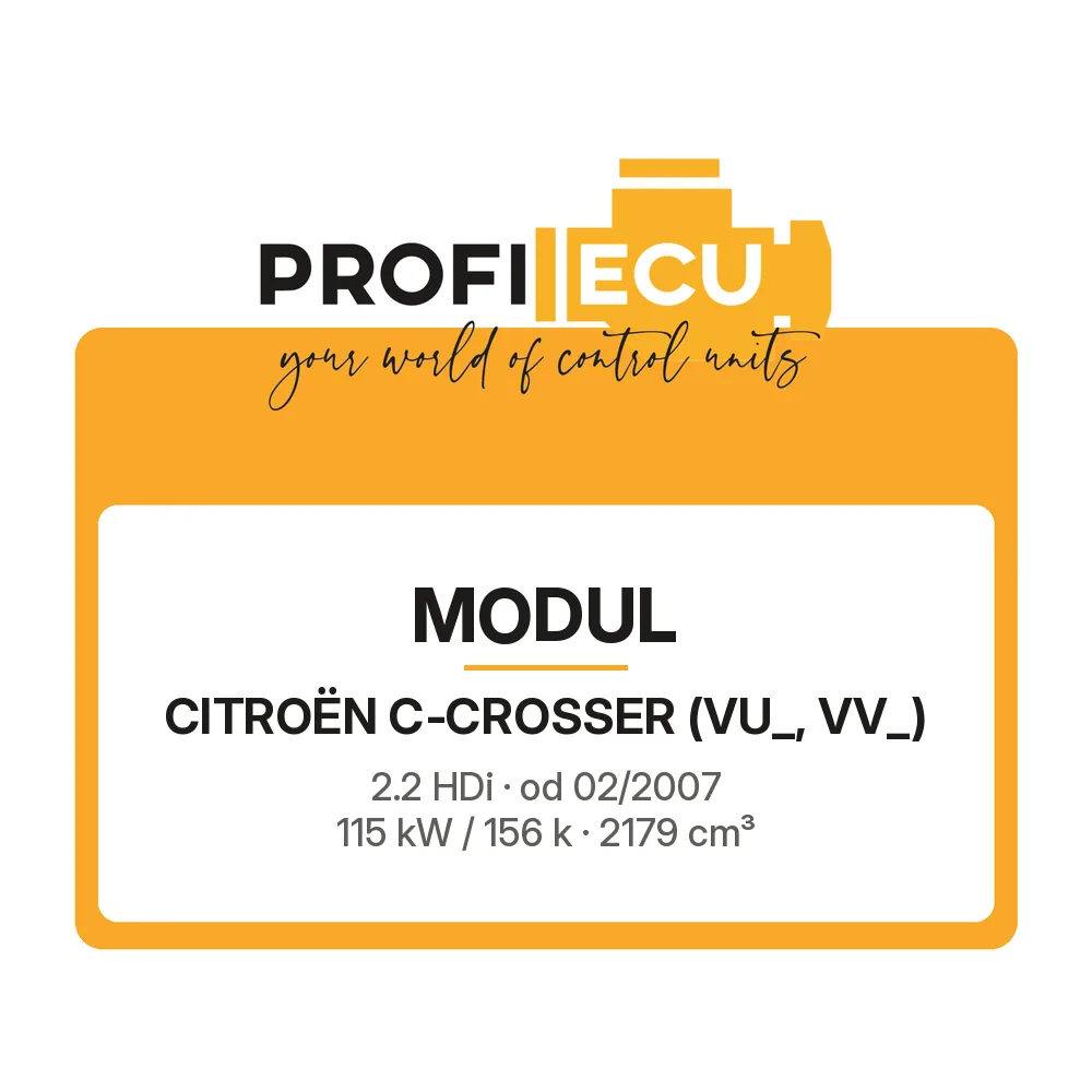 Etiketa ProfiECU: Modul pro Citroën C-CROSSER 2.2 HDi 115 kW