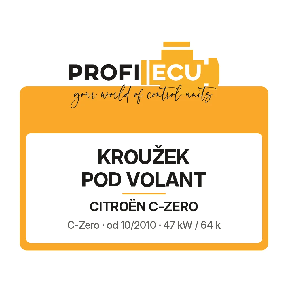 Etiketa ProfiECU: Kroužek pod volant pro Citroën C-ZERO C-Zero