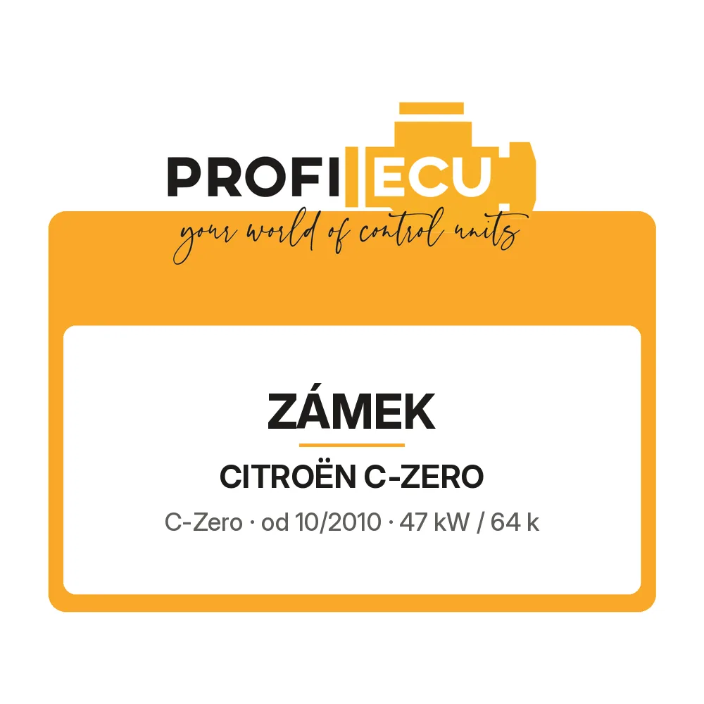 Etiketa ProfiECU: Zámek pro Citroën C-ZERO C-Zero
