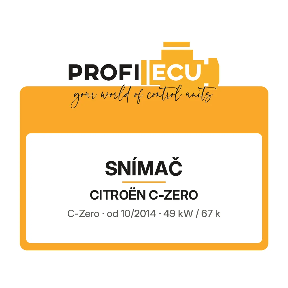 Etiketa ProfiECU: Snímač pro Citroën C-ZERO C-Zero