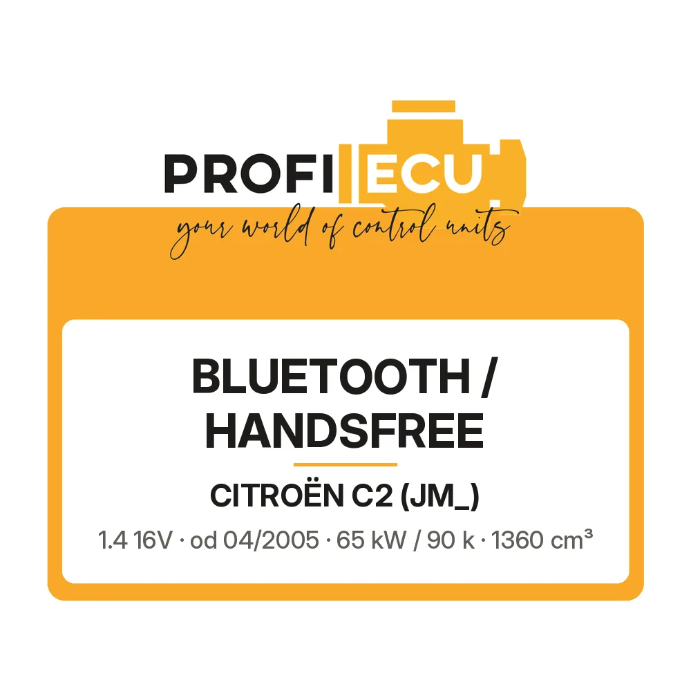 Etiketa ProfiECU: Bluetooth / Handsfree pro Citroën C2 1.4 16V 65 kW