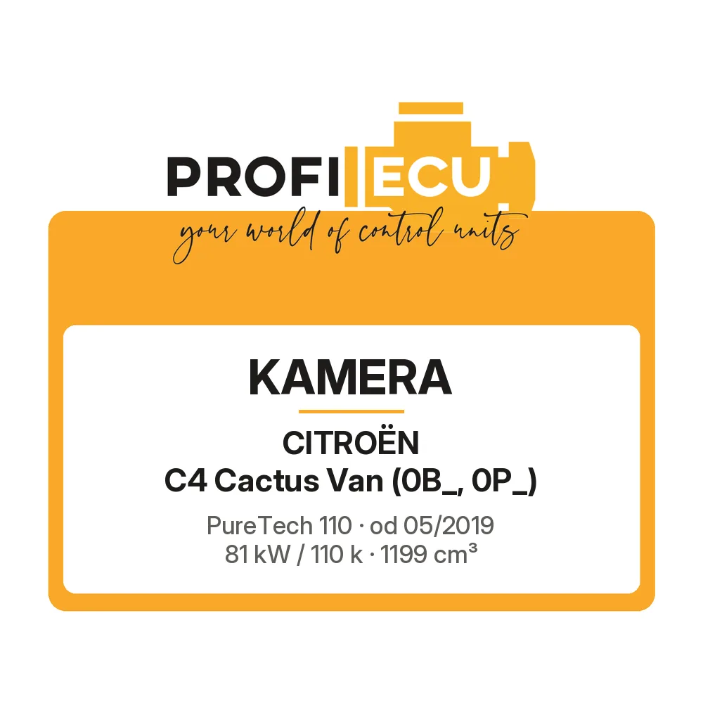 Etiketa ProfiECU: Kamera pro Citroën C4 Cactus Van PureTech 110 81 kW