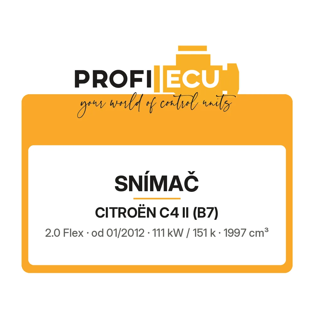 Etiketa ProfiECU: Snímač pro Citroën C4 II 2.0 Flex 111 kW