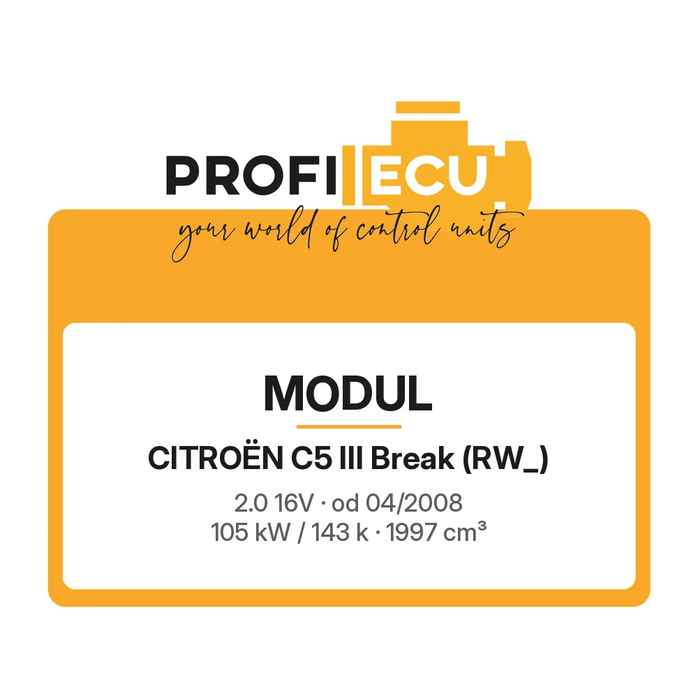 Etiketa ProfiECU: Modul pro Citroën C5 III Break 2.0 16V 105 kW