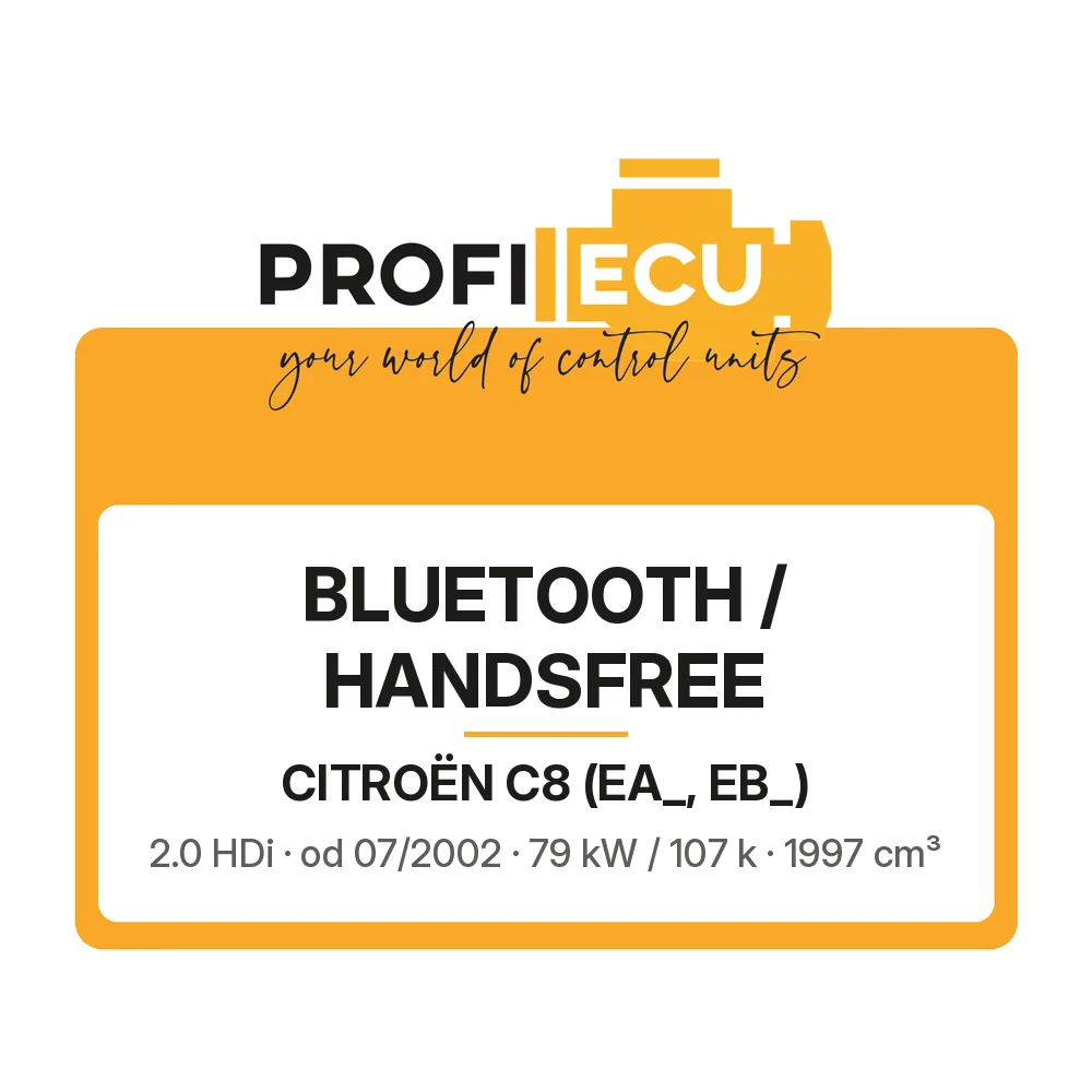 Etiketa ProfiECU: Bluetooth / Handsfree pro Citroën C8 2.0 HDi 79 kW