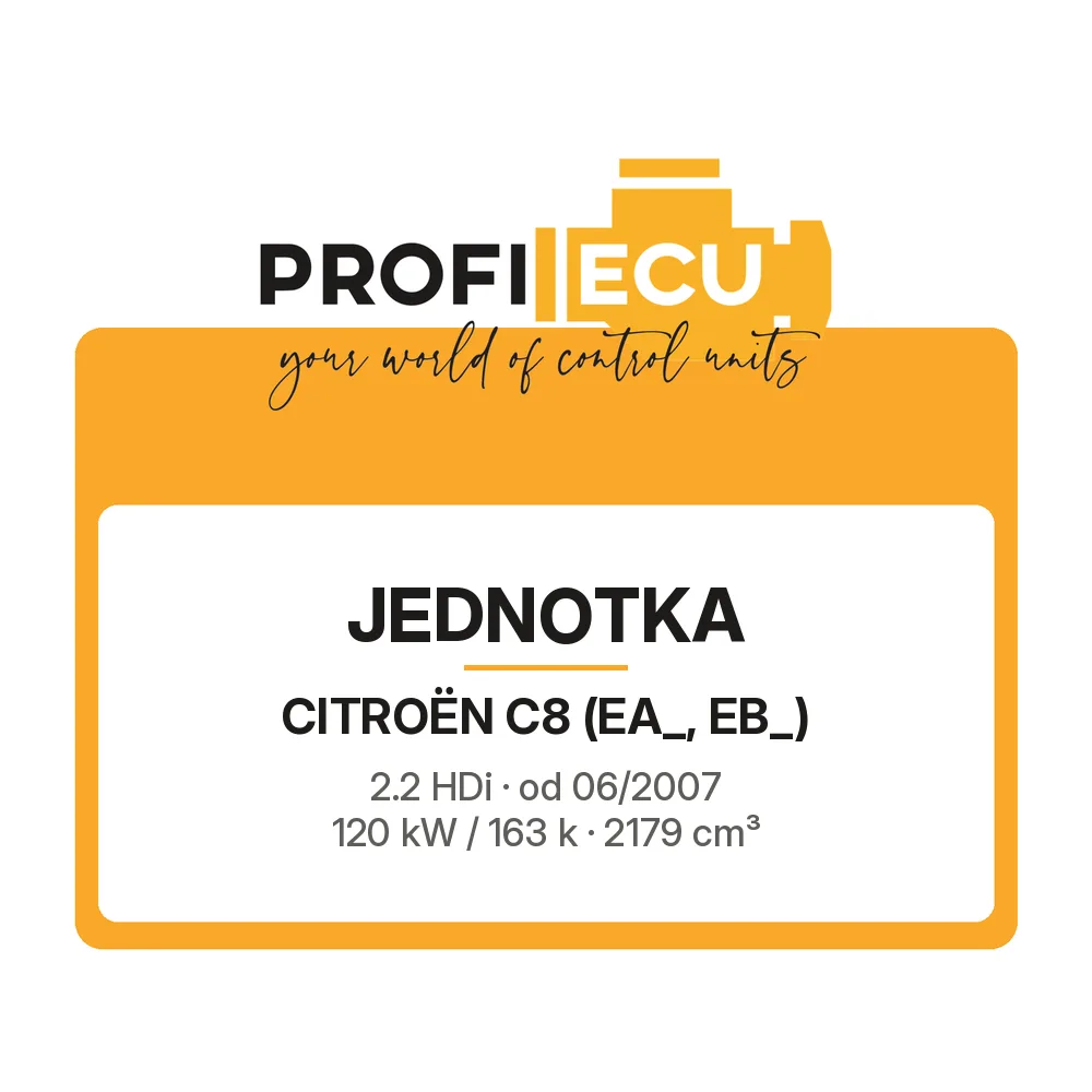 Etiketa ProfiECU: Jednotka pro Citroën C8 2.2 HDi 120 kW