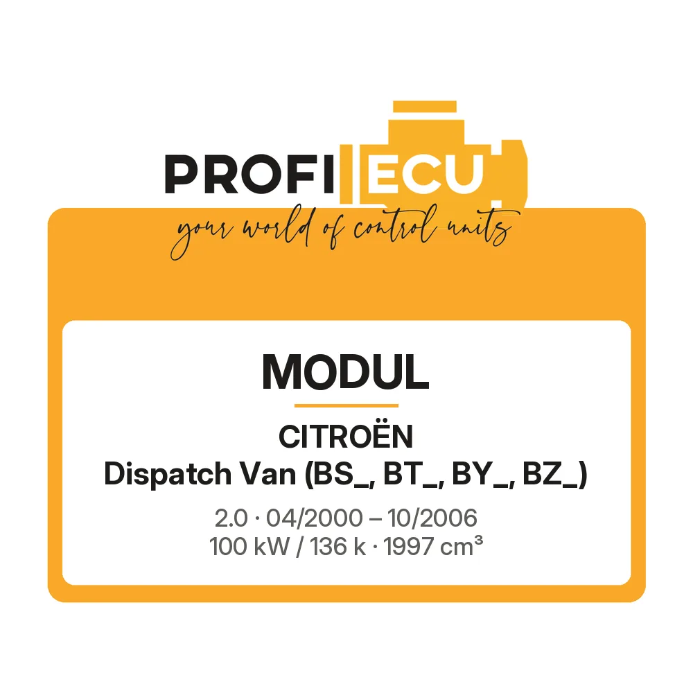 Etiketa ProfiECU: Modul pro Citroën Dispatch Van 2.0 100 kW