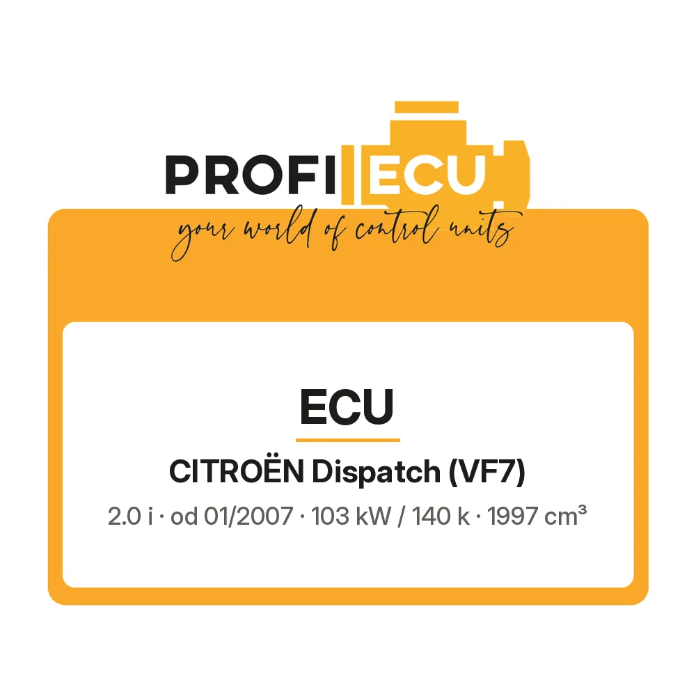 Etiketa ProfiECU: ECU pro Citroën Dispatch 2.0 i 103 kW