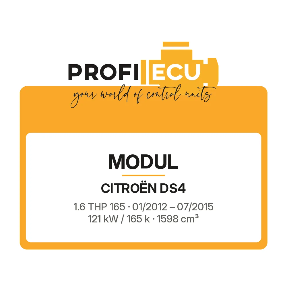 Etiketa ProfiECU: Modul pro Citroën DS4 1.6 THP 165 121 kW