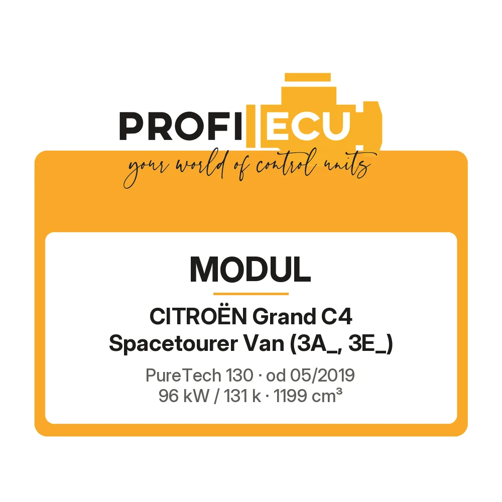 Etiketa ProfiECU: Modul pro Citroën Grand C4 Spacetourer Van PureTech 130 96 kW