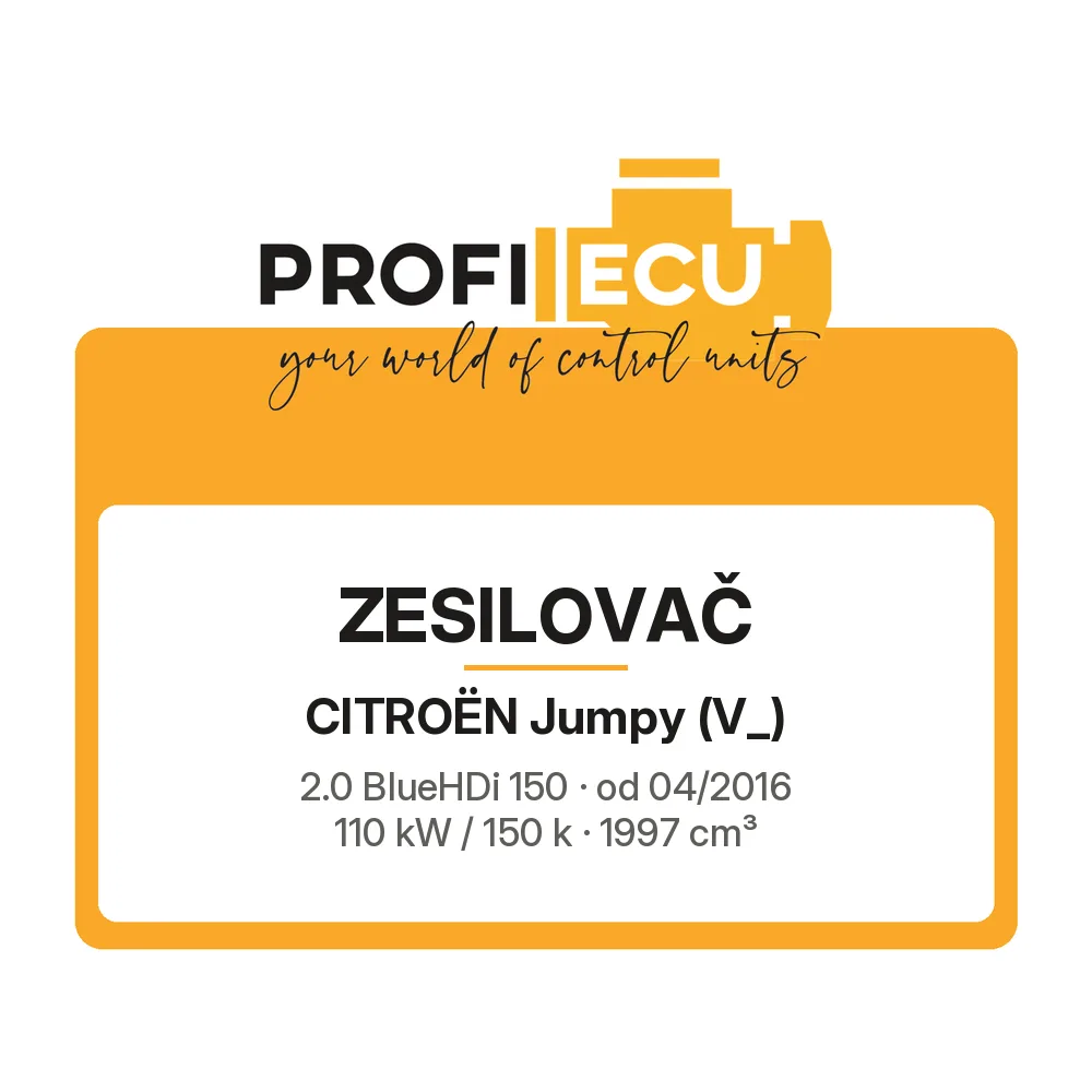 Etiketa ProfiECU: Zesilovač pro Citroën Jumpy 2.0 BlueHDi 150 110 kW