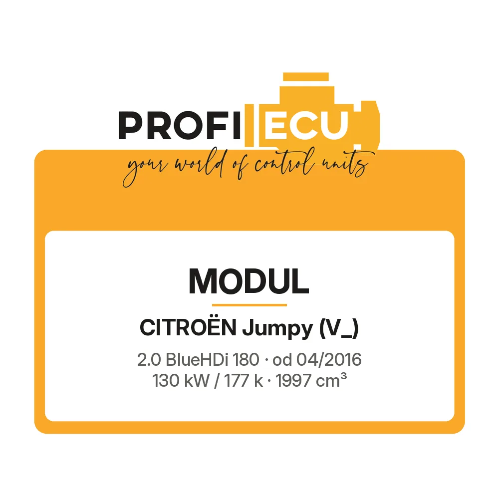 Etiketa ProfiECU: Modul pro Citroën Jumpy 2.0 BlueHDi 180 130 kW