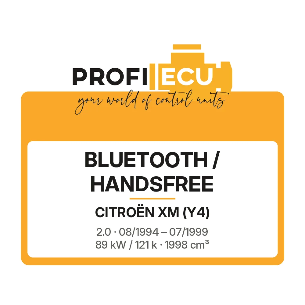 Etiketa ProfiECU: Bluetooth / Handsfree pro Citroën XM 2.0 89 kW
