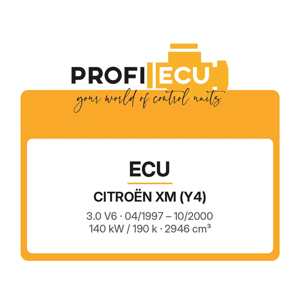 Etiketa ProfiECU: ECU pro Citroën XM 3.0 V6 140 kW