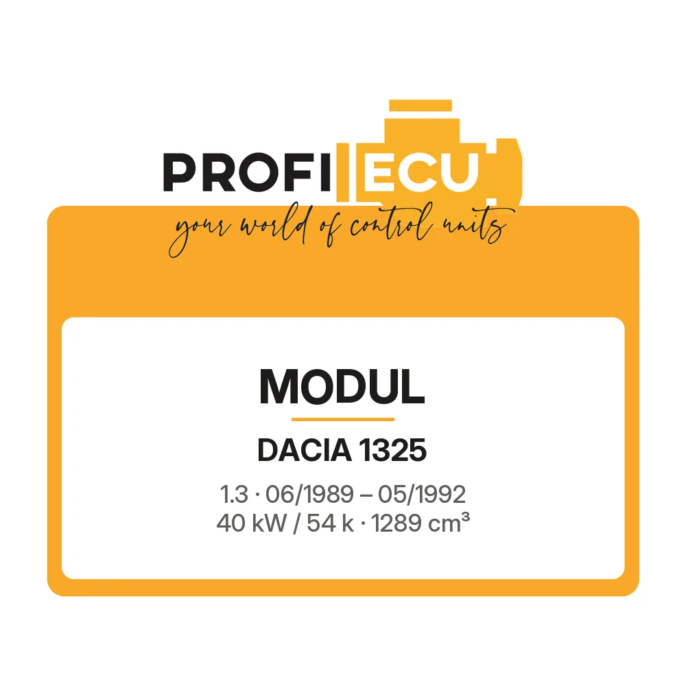 Etiketa ProfiECU: Modul pro Dacia 1325 1.3 40 kW