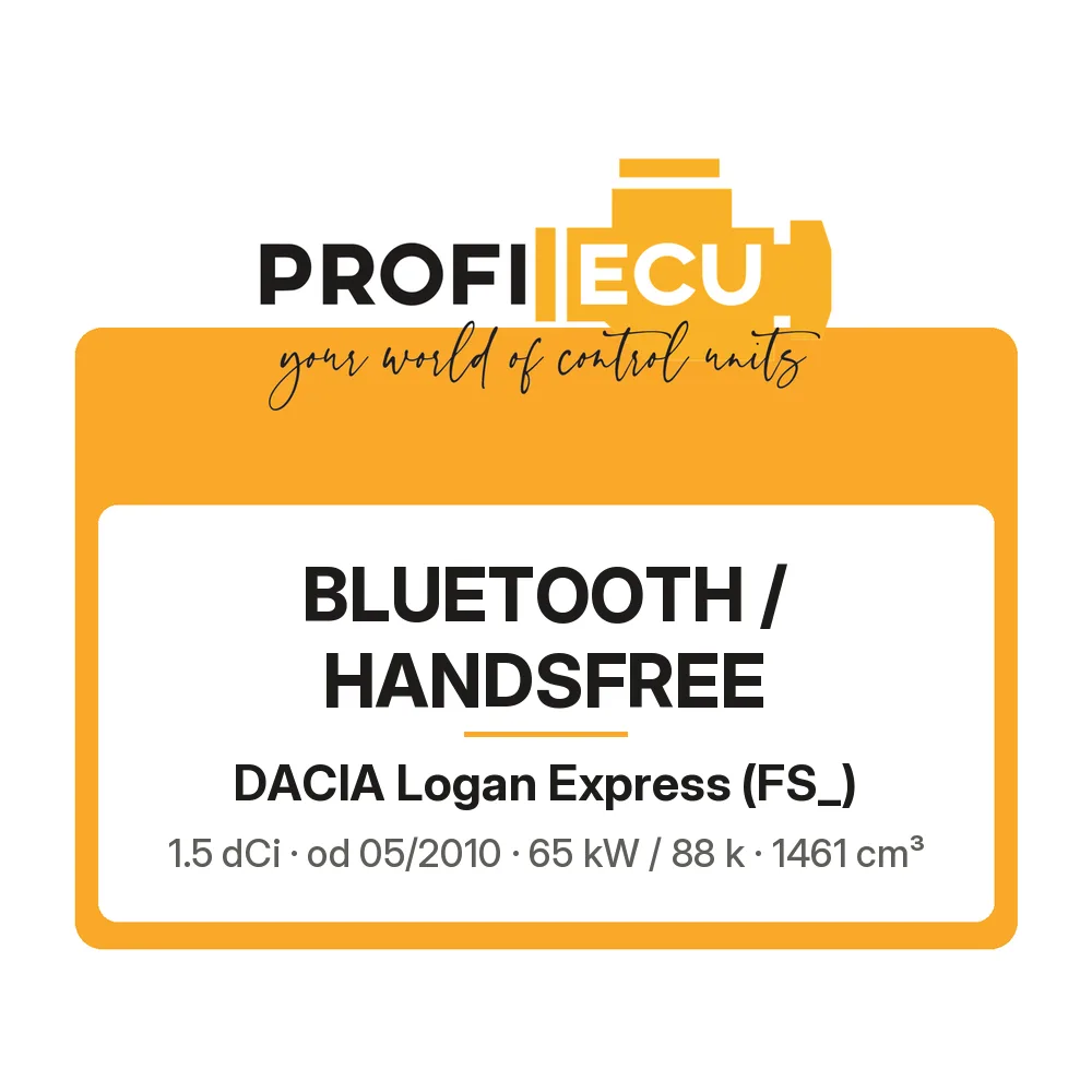 Etiketa ProfiECU: Bluetooth / Handsfree pro Dacia Logan Express 1.5 dCi 65 kW