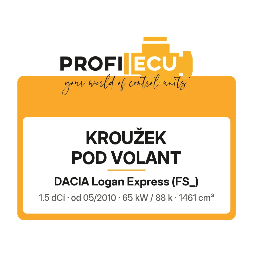 Etiketa ProfiECU: Kroužek pod volant pro Dacia Logan Express 1.5 dCi 65 kW