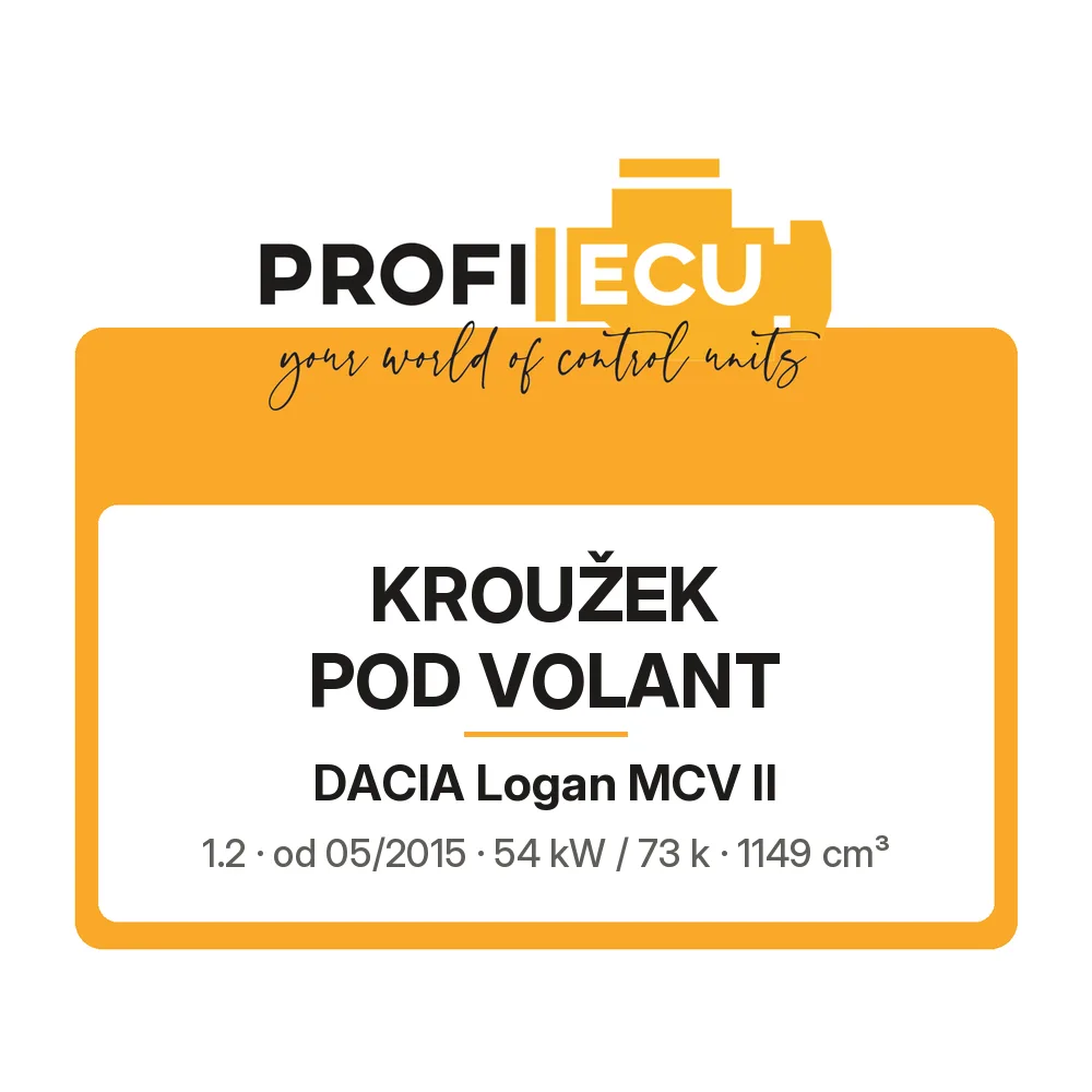 Etiketa ProfiECU: Kroužek pod volant pro Dacia Logan MCV II 1.2 54 kW
