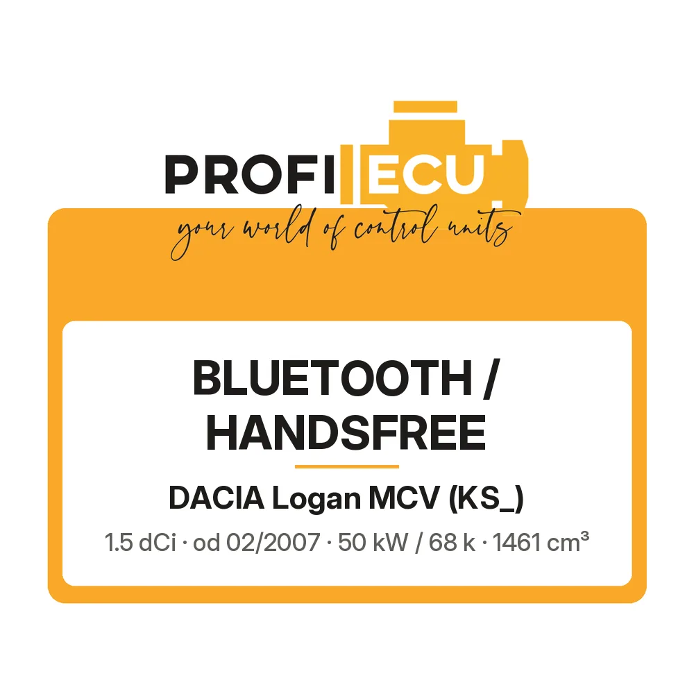 Etiketa ProfiECU: Bluetooth / Handsfree pro Dacia Logan MCV 1.5 dCi 50 kW