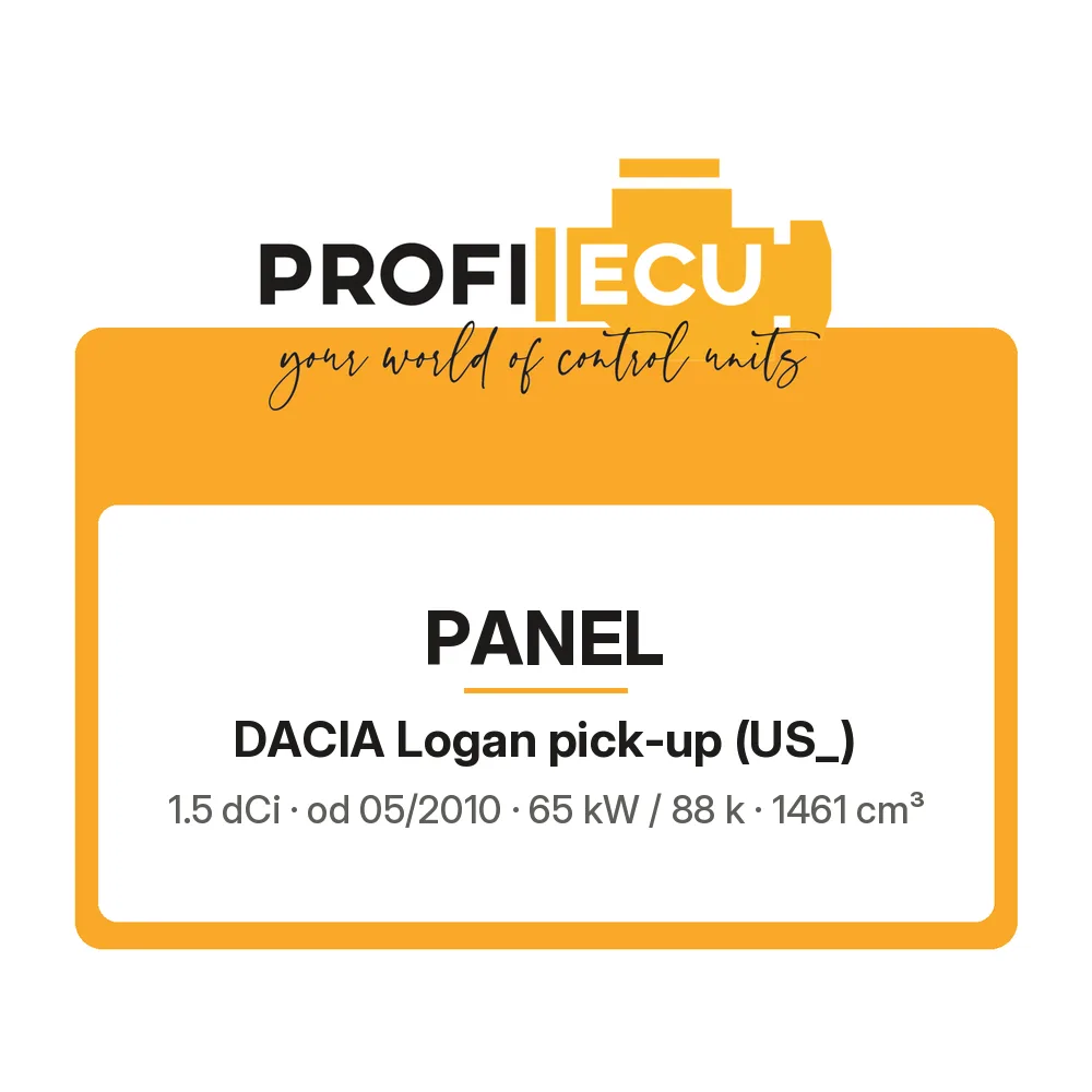 Etiketa ProfiECU: Panel pro Dacia Logan pick-up 1.5 dCi 65 kW