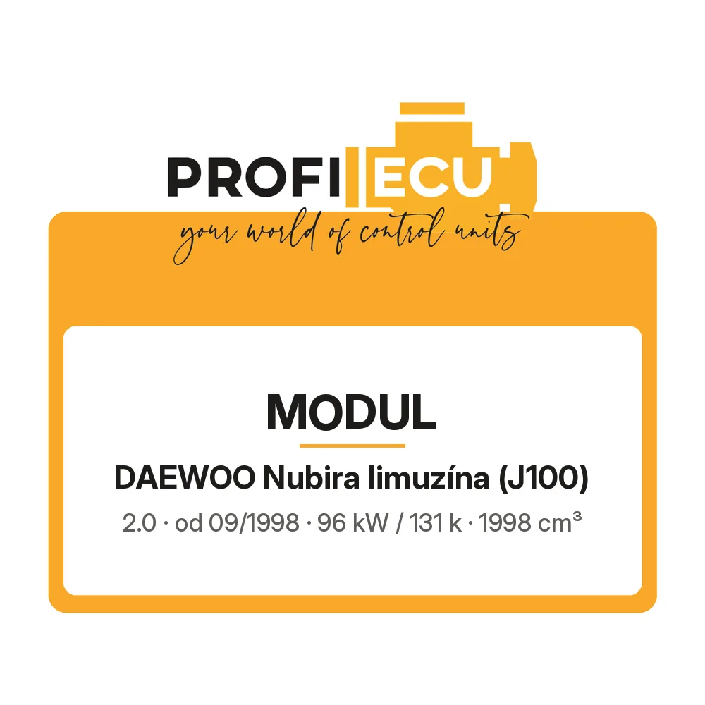 Etiketa ProfiECU: Modul pro Daewoo Nubira limuzína 2.0 96 kW