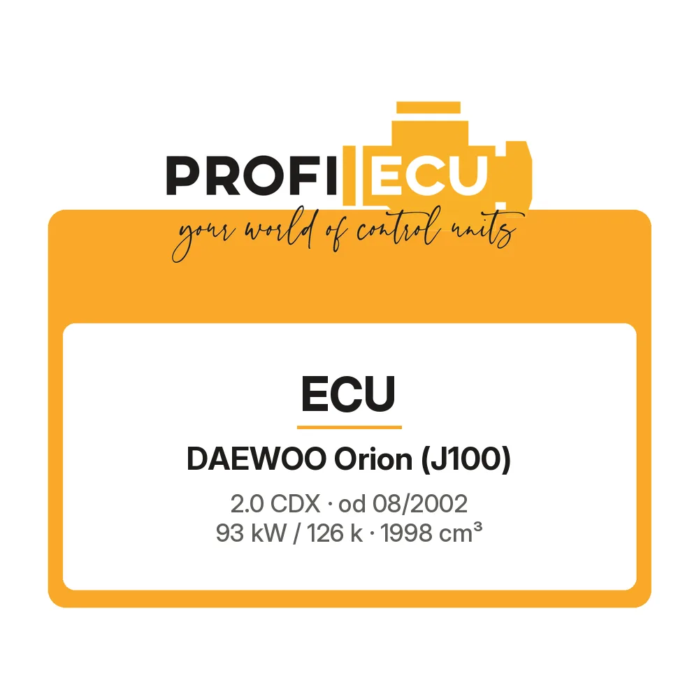 Etiketa ProfiECU: ECU pro Daewoo Orion 2.0 CDX 93 kW