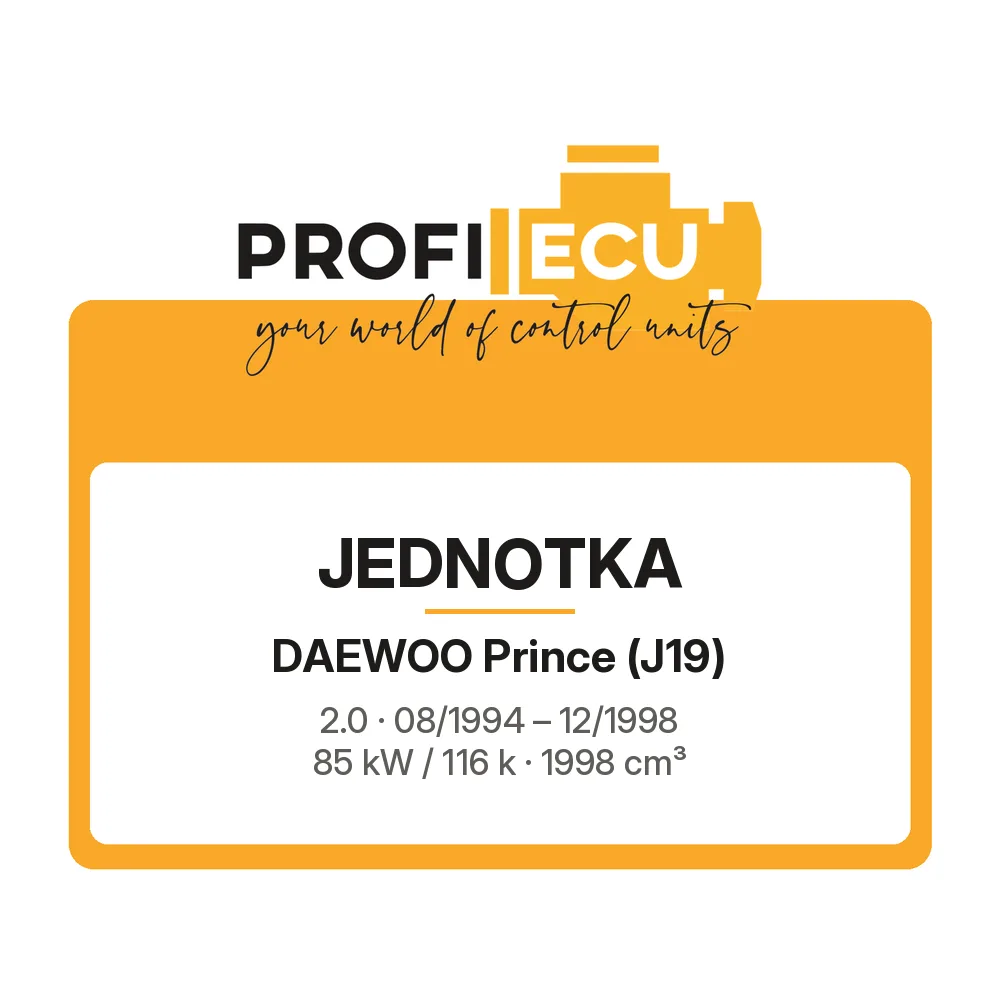 Etiketa ProfiECU: Jednotka pro Daewoo Prince 2.0 85 kW