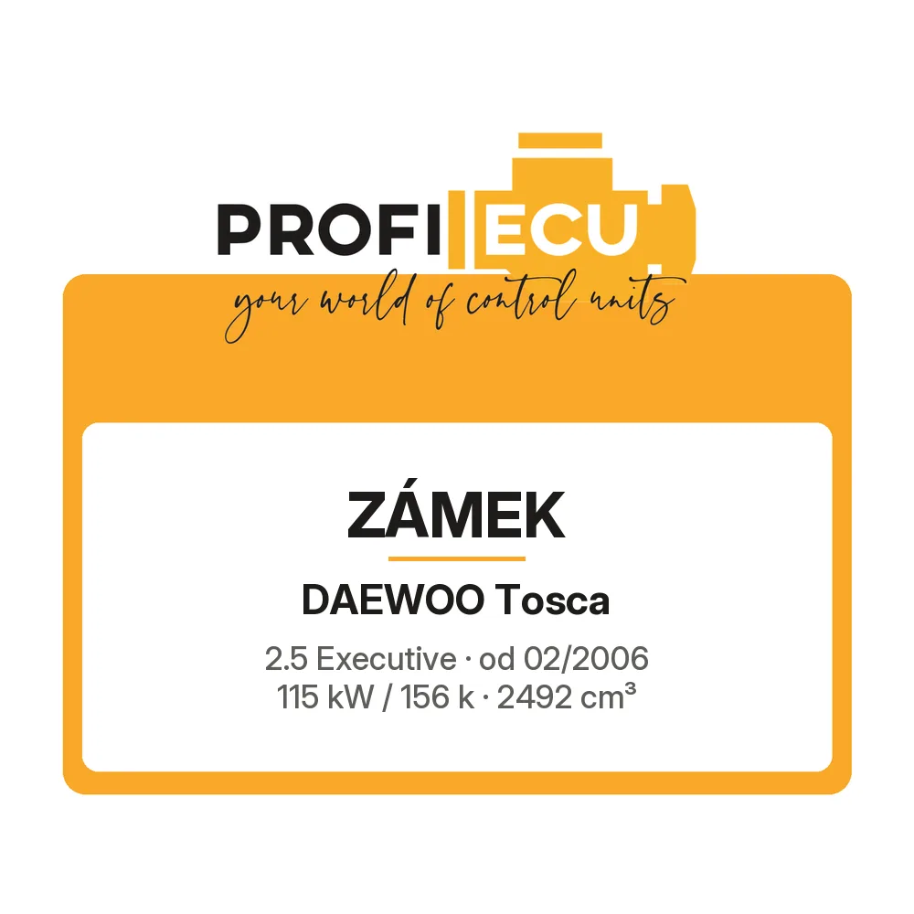 Etiketa ProfiECU: Zámek pro Daewoo Tosca 2.5 Executive 115 kW