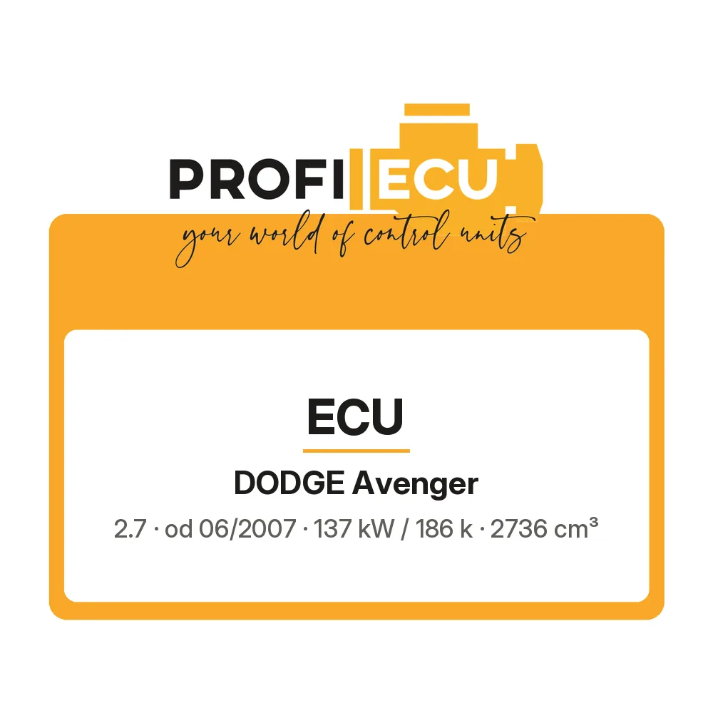 Etiketa ProfiECU: ECU pro Dodge Avenger 2.7 137 kW