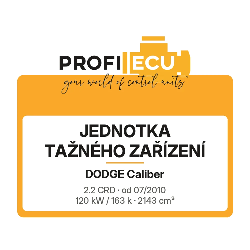 Etiketa ProfiECU: jednotka tažného zařízení pro Dodge Caliber 2.2 CRD 120 kW