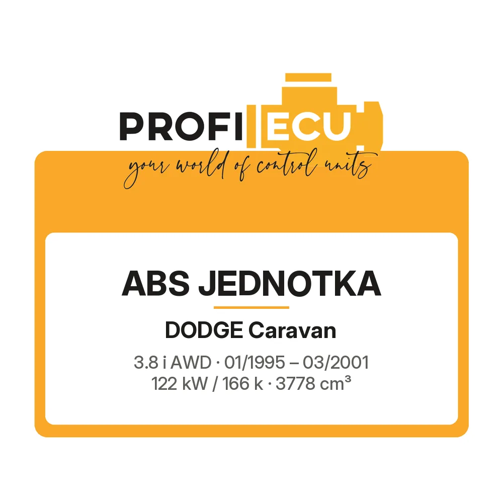 Etiketa ProfiECU: ABS jednotka pro Dodge Caravan 3.8 i AWD 122 kW