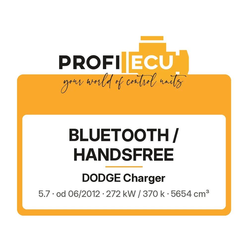 Etiketa ProfiECU: Bluetooth / Handsfree pro Dodge Charger 5.7 272 kW