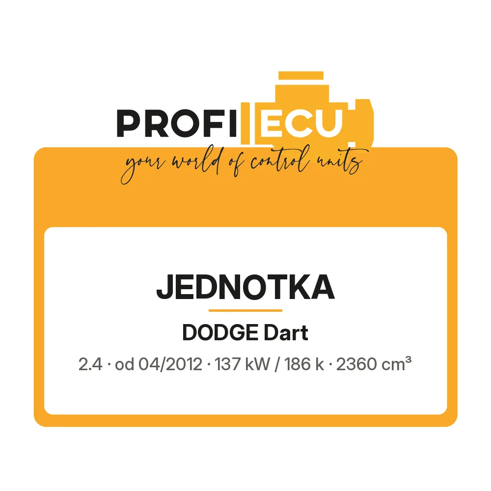 Etiketa ProfiECU: Jednotka pro Dodge Dart 2.4 137 kW