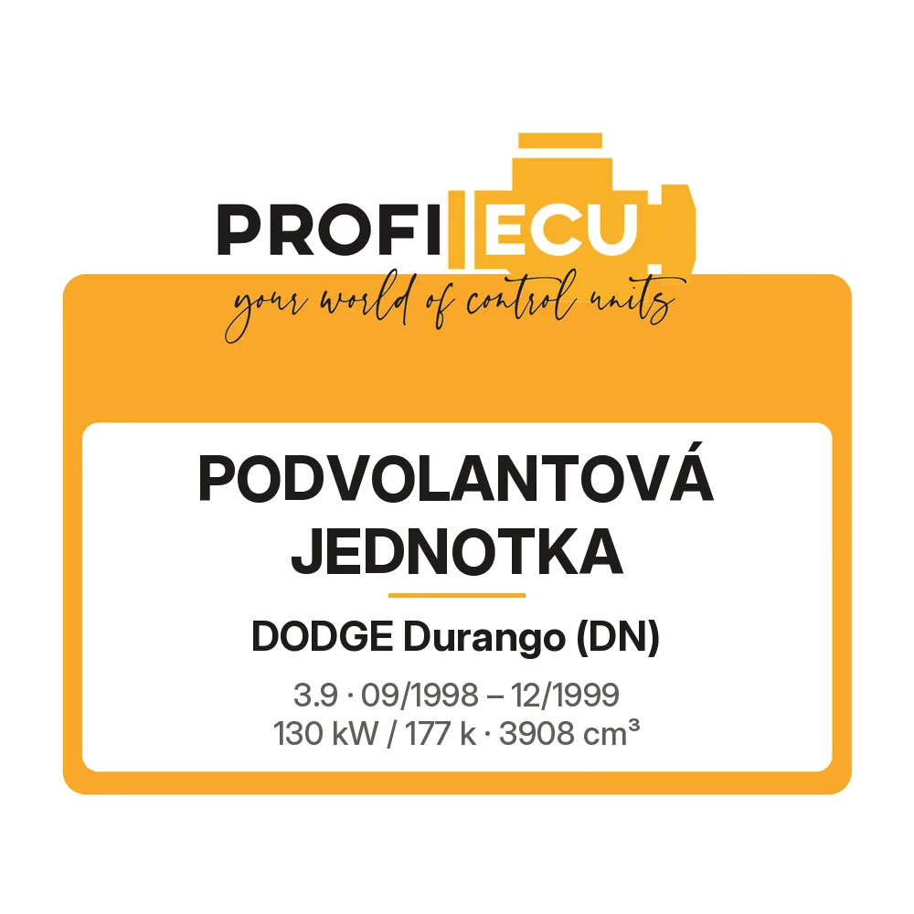 Etiketa ProfiECU: Podvolantová jednotka pro Dodge Durango 3.9 130 kW