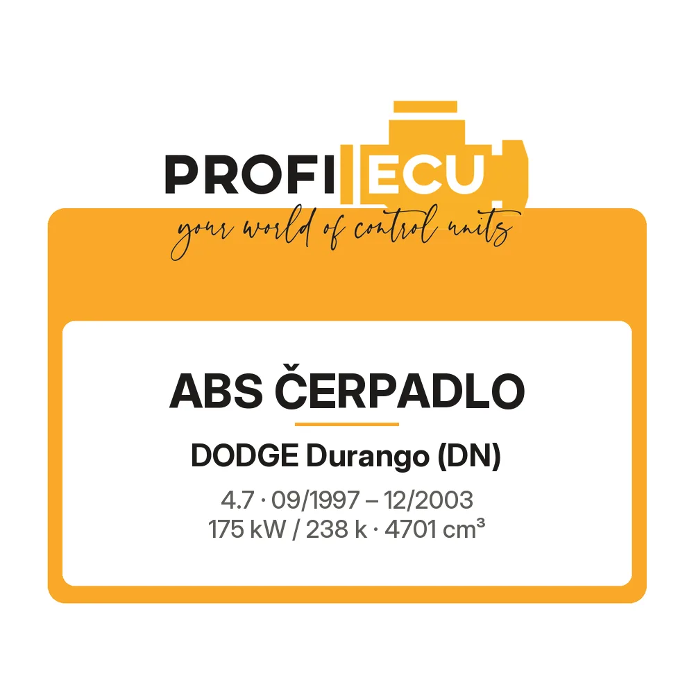 Etiketa ProfiECU: ABS čerpadlo pro Dodge Durango 4.7 175 kW
