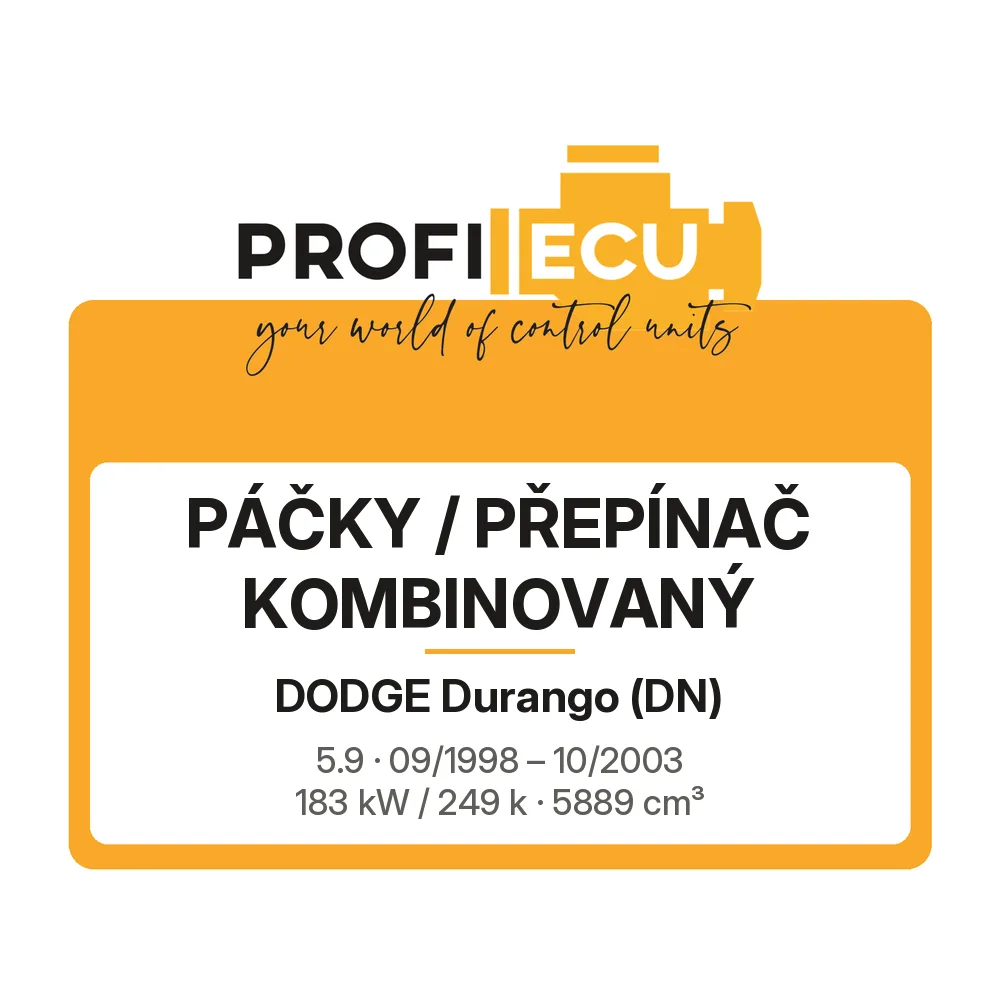 Etiketa ProfiECU: Páčky / Přepínač kombinovaný pro Dodge Durango 5.9 183 kW